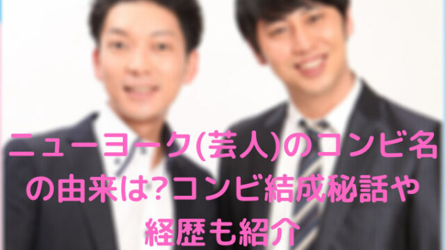 ニューヨーク 芸人 のコンビ名の由来は コンビ結成秘話や経歴も紹介